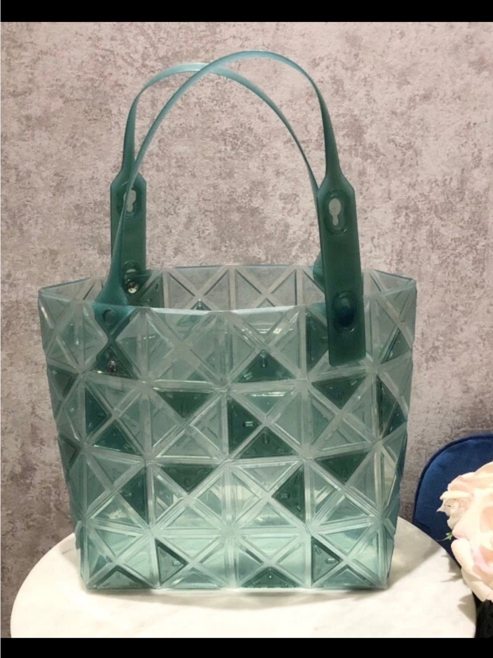RARE SUPER LIMITED ISSEY MIYAKE BAOBAO DAZZLE CLEAR CRYSTAL TRANSPARENT TOTE Bag